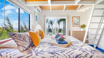 2 bedrooms, desk, iron/ironing board, travel cot