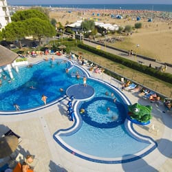 Seasonal outdoor pool, open 9 AM to 7 PM, pool umbrellas, pool loungers