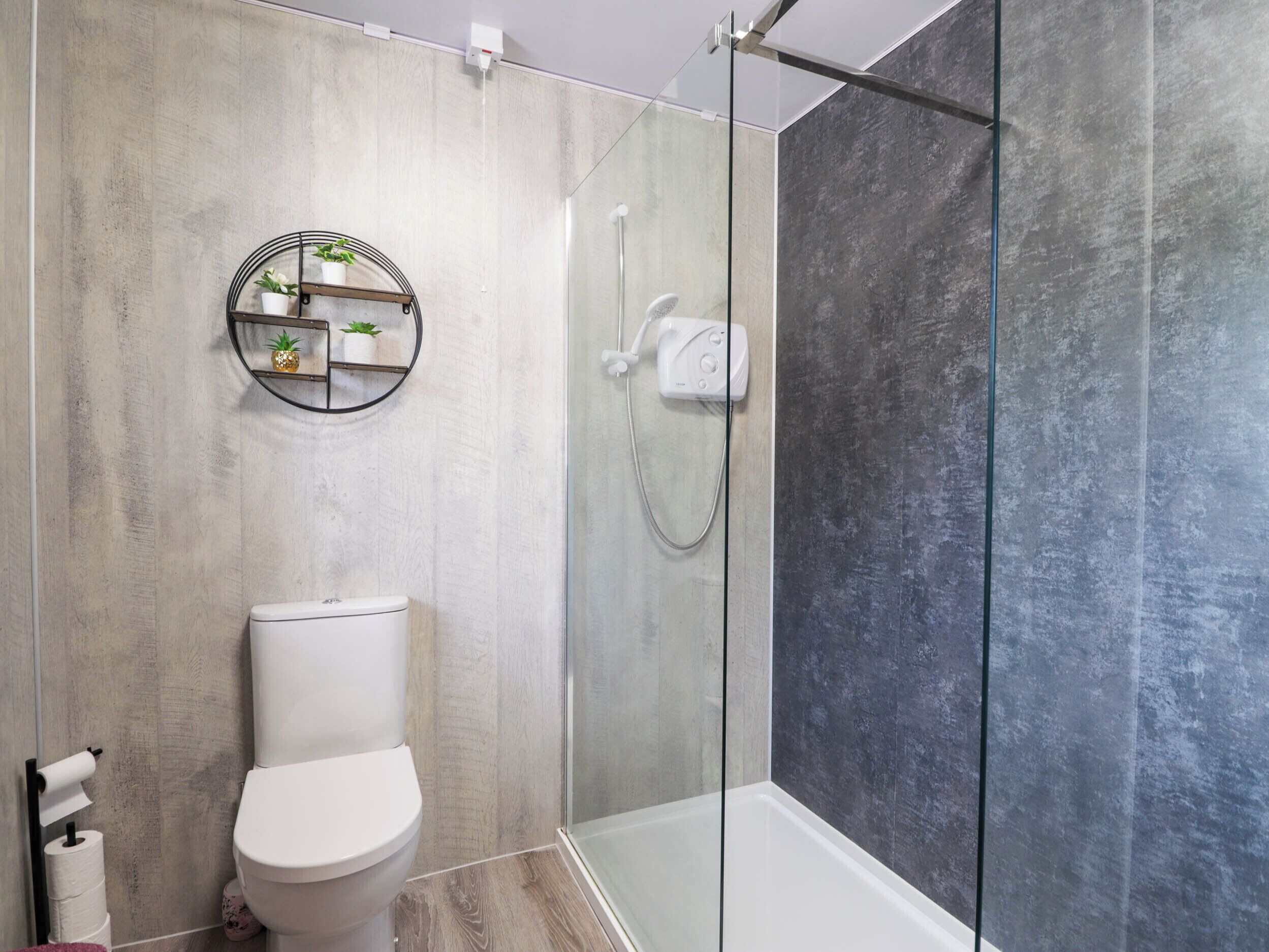 Shower, hair dryer