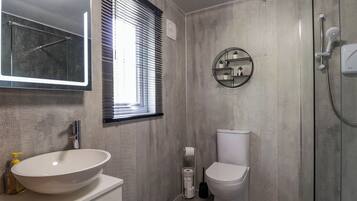 Shower, hair dryer