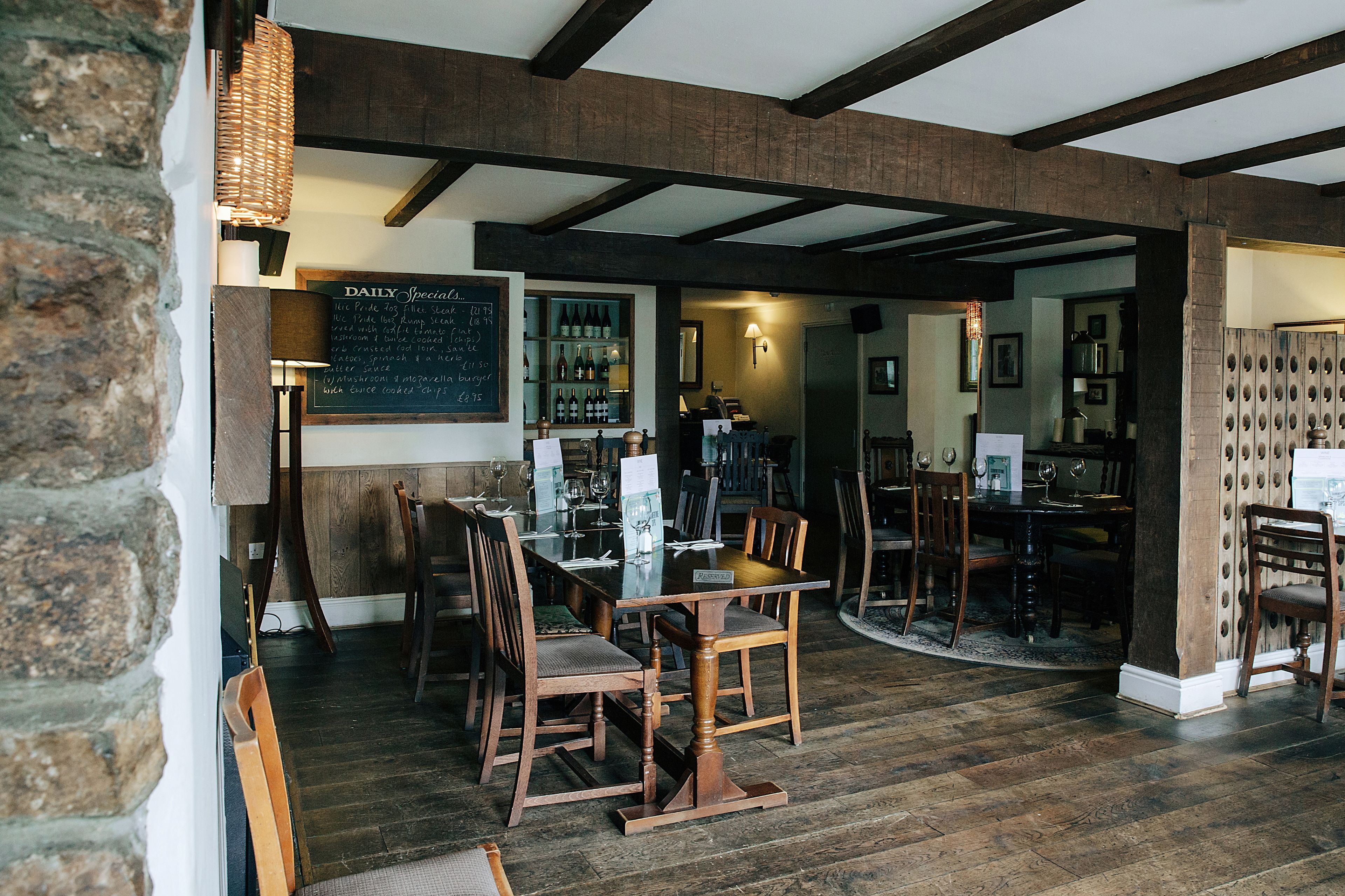 Breakfast, lunch and dinner served