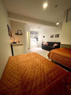 Standard Studio | Blackout curtains, free cots/infant beds, free WiFi, bed sheets - Egils Studio Apartments (Borgarnes)