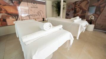 Body treatments, body scrubs, facials, manicures and pedicures