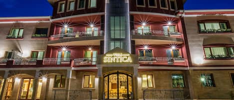 Front of property - evening/night