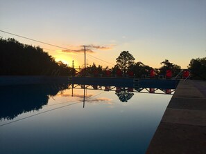 2 outdoor pools, open 8:00 AM to 8:30 PM, pool umbrellas, sun loungers - Hotel El Hornero Spa (Merlo)