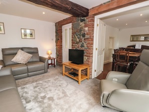 Flat-screen TV, DVD player