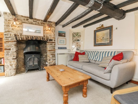 村舍 | 起居区 | 电视、DVD 播放器