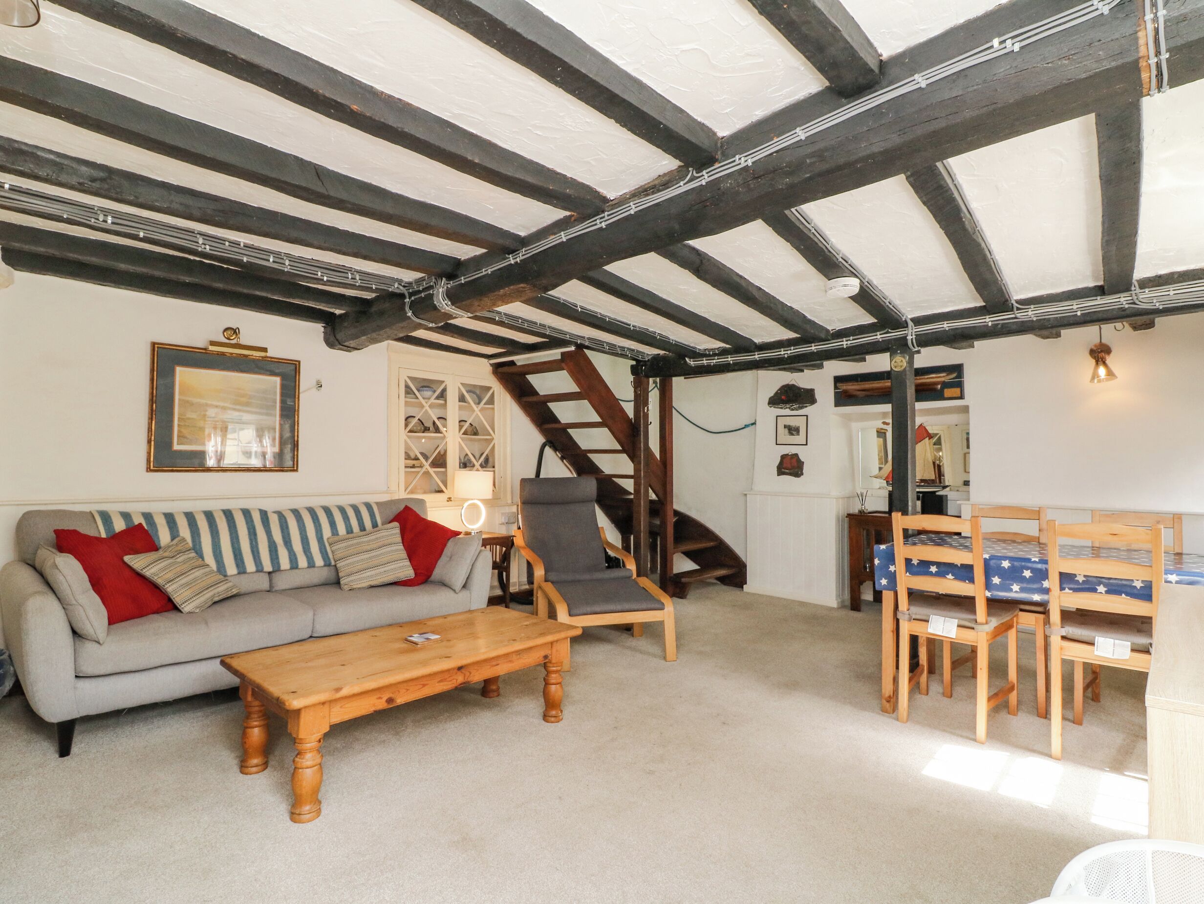 村舍 | 起居区 | 电视、DVD 播放器