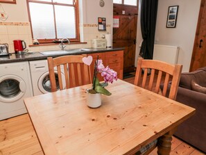 Cottage | Private kitchen | Fridge, microwave, stovetop, highchair - The Old School Room (Morpeth)