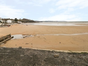 Enjoy a serene beach experience with access to the shore.