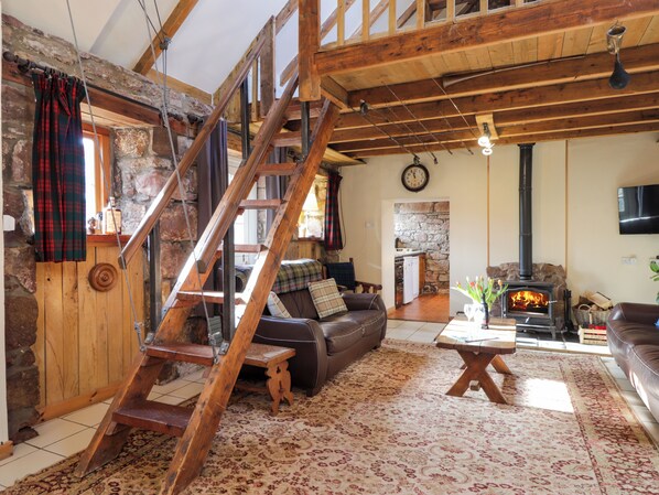 Cottage | Living area | TV - Milltown House (Turriff)