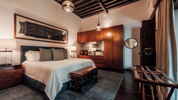 Ropa de cama hipoalergénica y minibar
