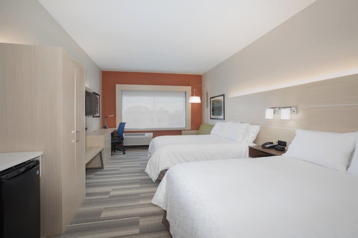 In-room safe, desk, laptop workspace, blackout drapes