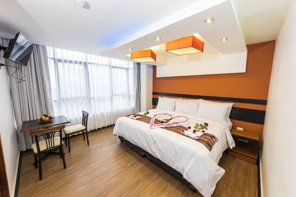 In-room safe, desk, blackout curtains, soundproofing