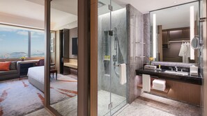 Bathroom | Separate bathtub and shower, rainfall showerhead, free toiletries
