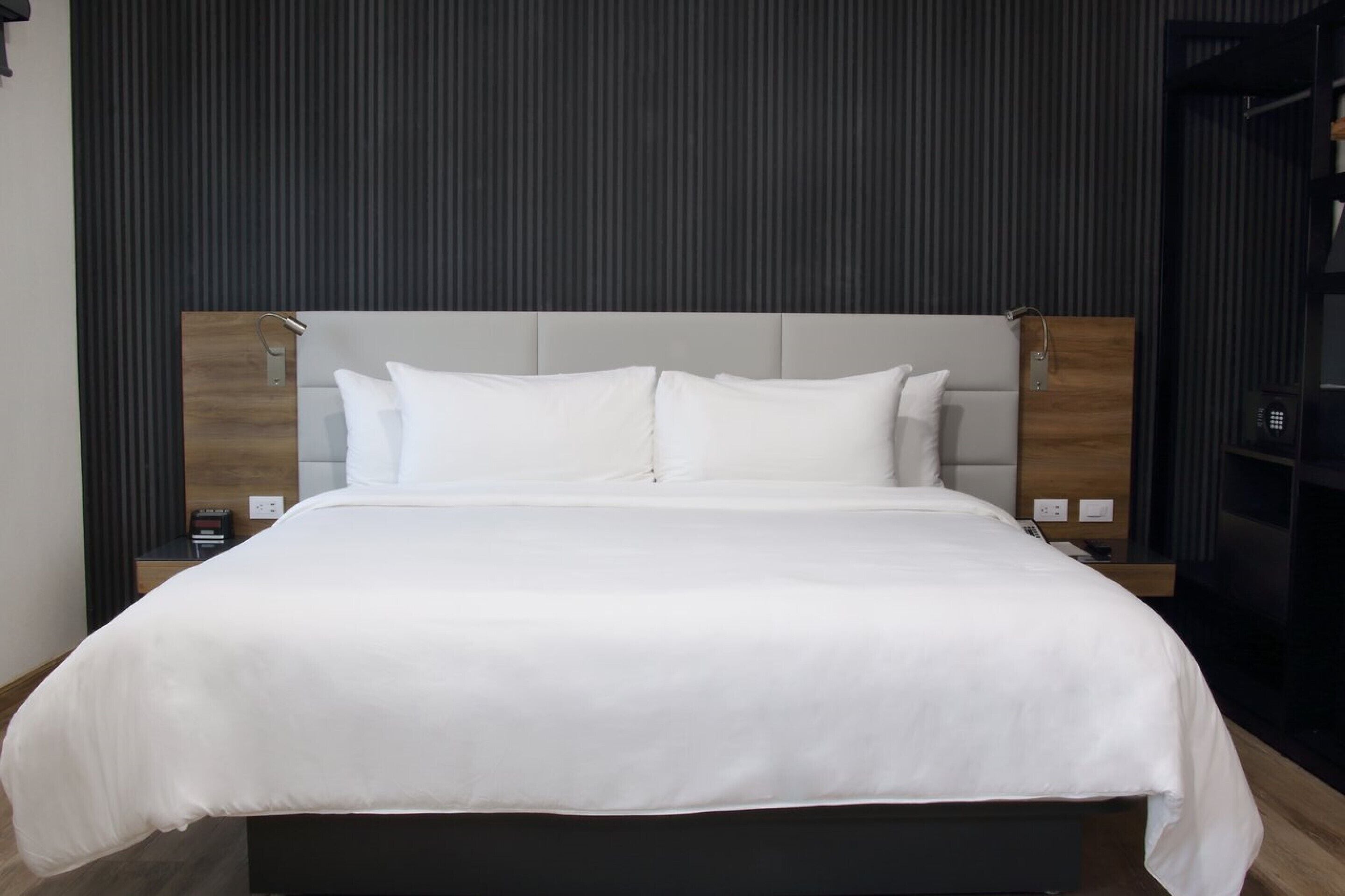 in-room safe, desk, blackout curtains, soundproofing