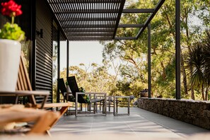 Terrace/patio - Bohemia House & Garden Estate. It’s all about the view. (Daylesford)
