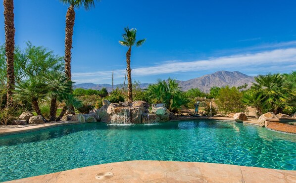 A heated pool