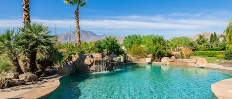 A heated pool