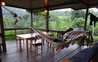 Quiet Rainforest Mountain House near Volcano Arenal. Next to Hot Springs resort