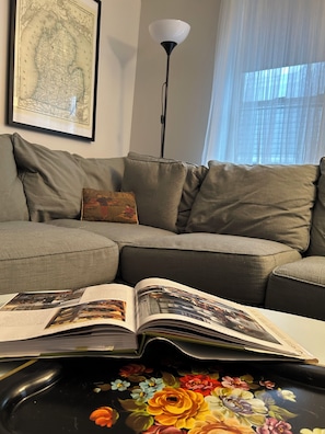 Smart TV, books, music library, video library