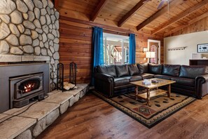 Smart TV, fireplace, Netflix, DVD player