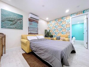 1 habitación, tabla de planchar con plancha, wifi y ropa de cama 