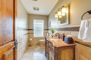 Free toiletries, hair dryer, towels