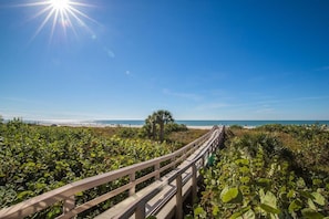 Beach - Beachfront 2BR/2BA condo on Marco Island with heated pool, WiFi and kitchen. (Marco Island)