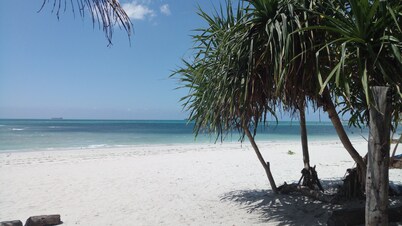 Beach Villa on a Pristine Private Pearly Beach kissed by Emerald Indian Ocean