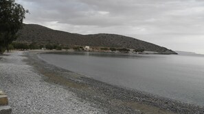 Plage à proximité, chaises longues, serviettes de plage