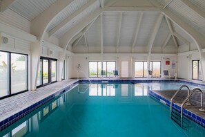 Indoor pool, a heated pool