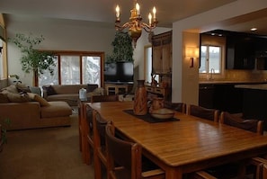 Large family/dining/kitchen area