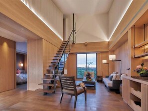 Family Quadruple Room, Balcony | Living area