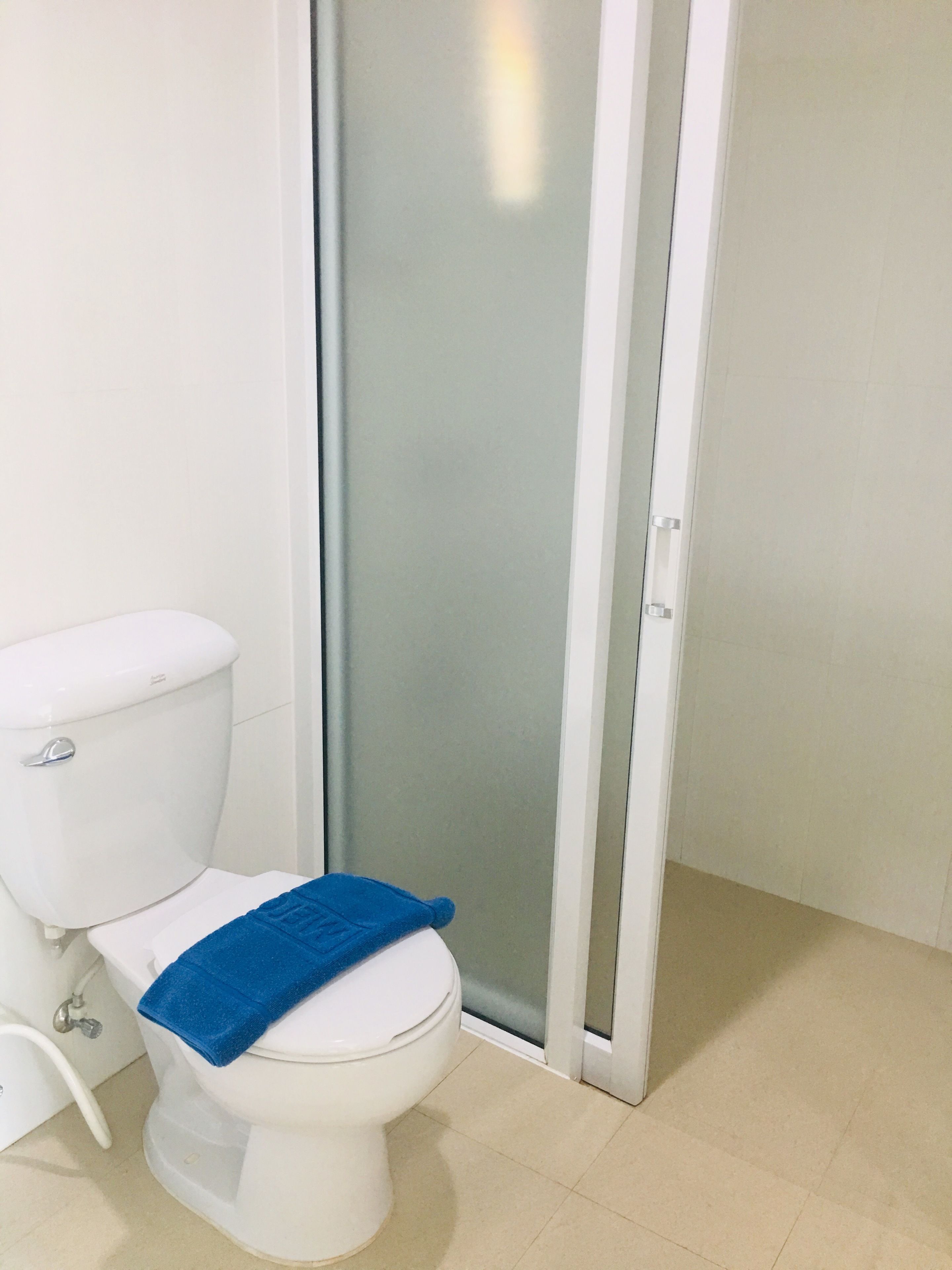 deluxe double room | bathroom | shower, free toiletries, towels