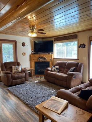 Smart-TV, Kamin, DVD-Player, Videothek