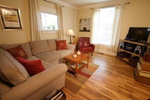 TV, DVD player, stereo