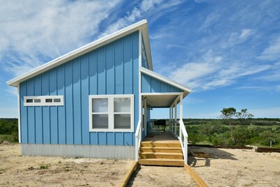 Tiny Home in the Texas Hill Country - The Blue Casita on Caballo Creek