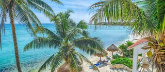 Beachfront condo with amazing views! AC, WiFi, and daily maid service!