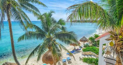 Beachfront condo with amazing views! AC, WiFi, and daily maid service!