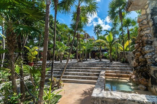 One-of-a-Kind Akumal Villa – Eclectic Design, Pool & Private Lagoon Access