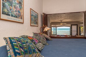 2 bedrooms, travel crib, free WiFi, bed sheets - Great snorkeling from this beachfront condo, AC in bedrooms! (Akumal)