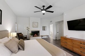 4 bedrooms, memory-foam beds, iron/ironing board, WiFi