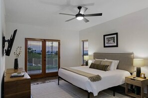 4 bedrooms, memory foam beds, iron/ironing board, WiFi