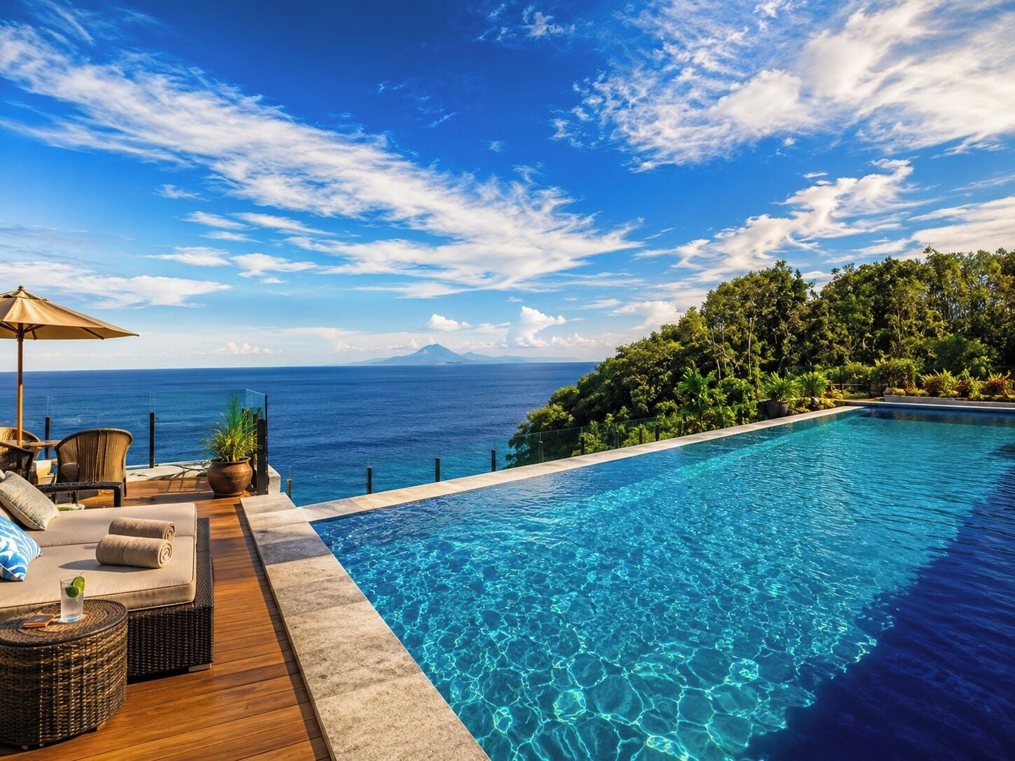 3 outdoor pools, pool umbrellas, sun loungers