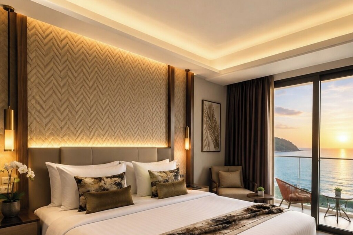 Habitación Premier, vistas al mar (King) | Minibar, caja fuerte, escritorio y espacio para trabajar con un portátil