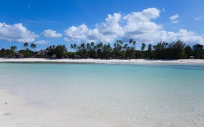 On the beach, white sand, sun-loungers - Lazy Beach House (Kiwengwa)