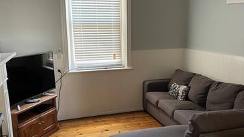 TV, fireplace, DVD player