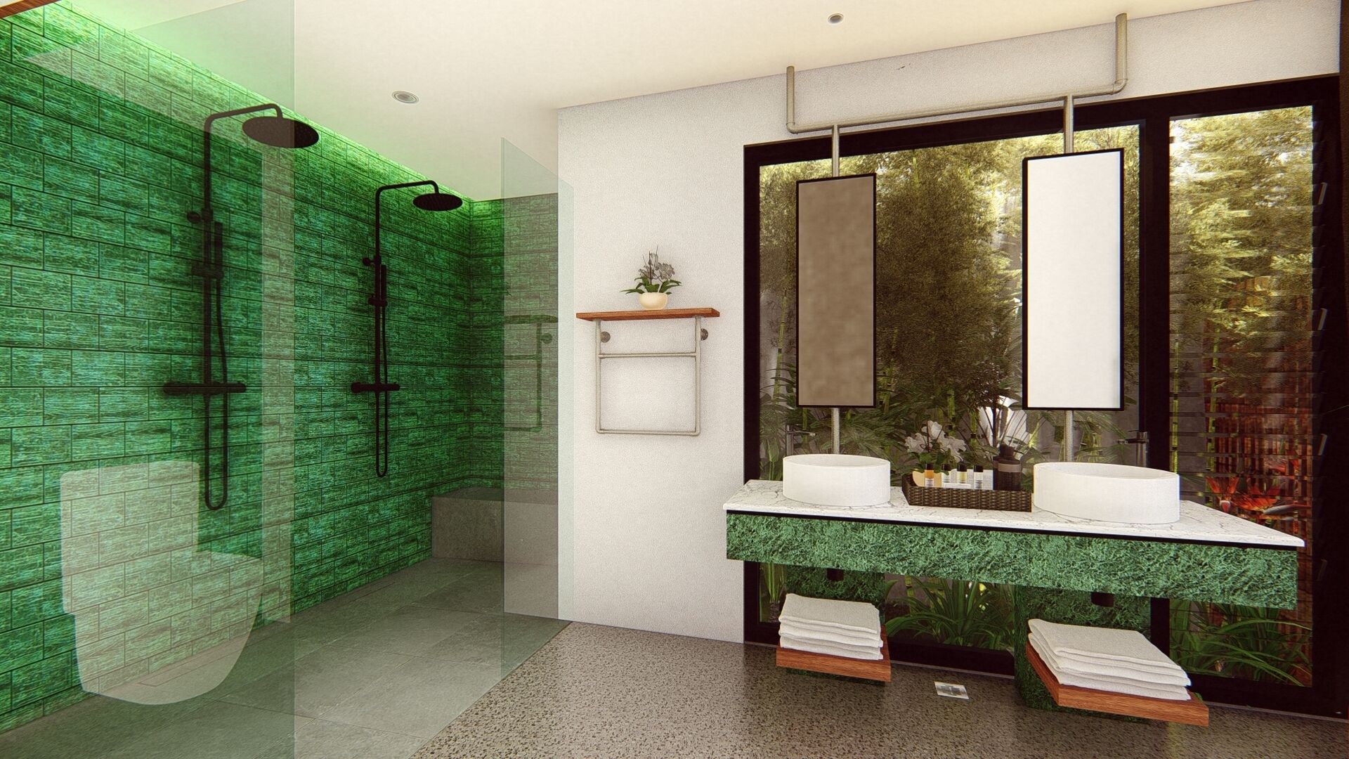 zen pool villa | bathroom | free toiletries, bathrobes, slippers, bidet