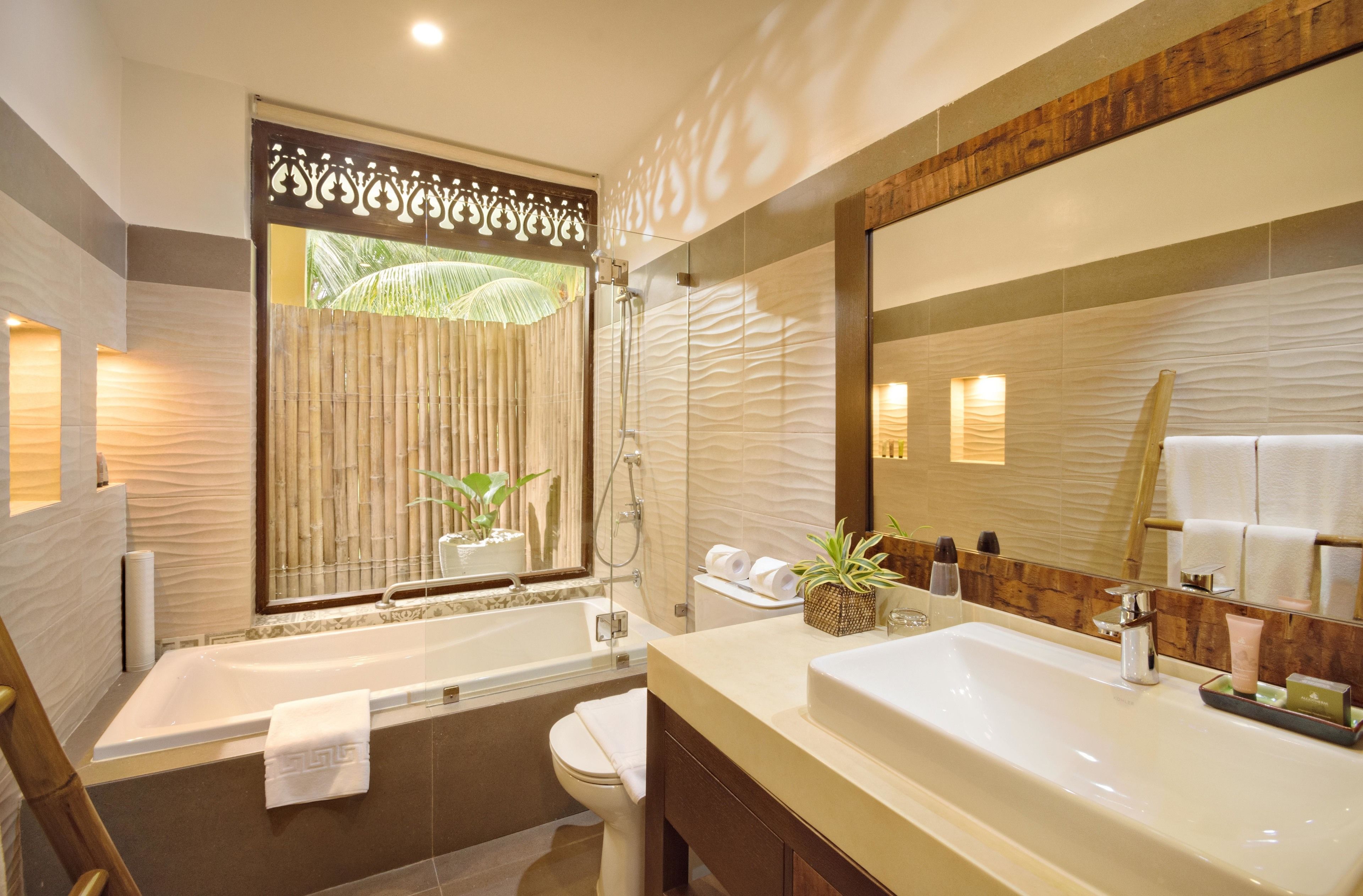 zen deluxe | bathroom | free toiletries, bathrobes, slippers, bidet
